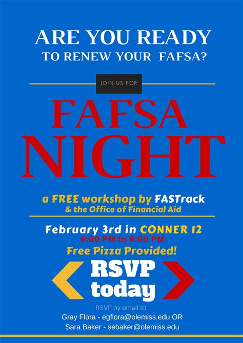 Fafsa Night Flyer Template